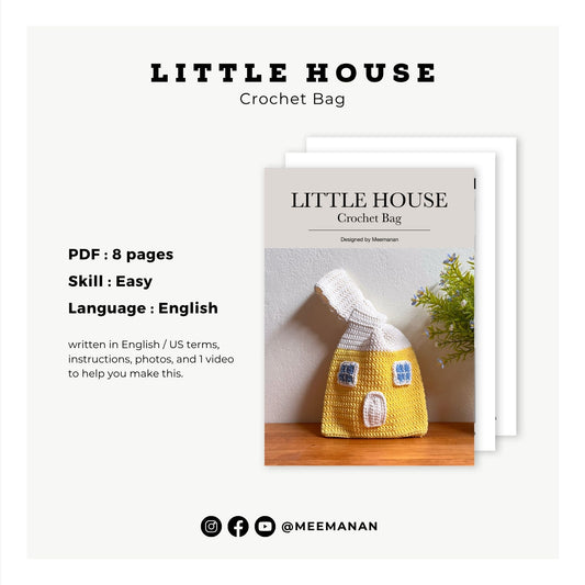 Little House Crochet Bag Pattern PDF