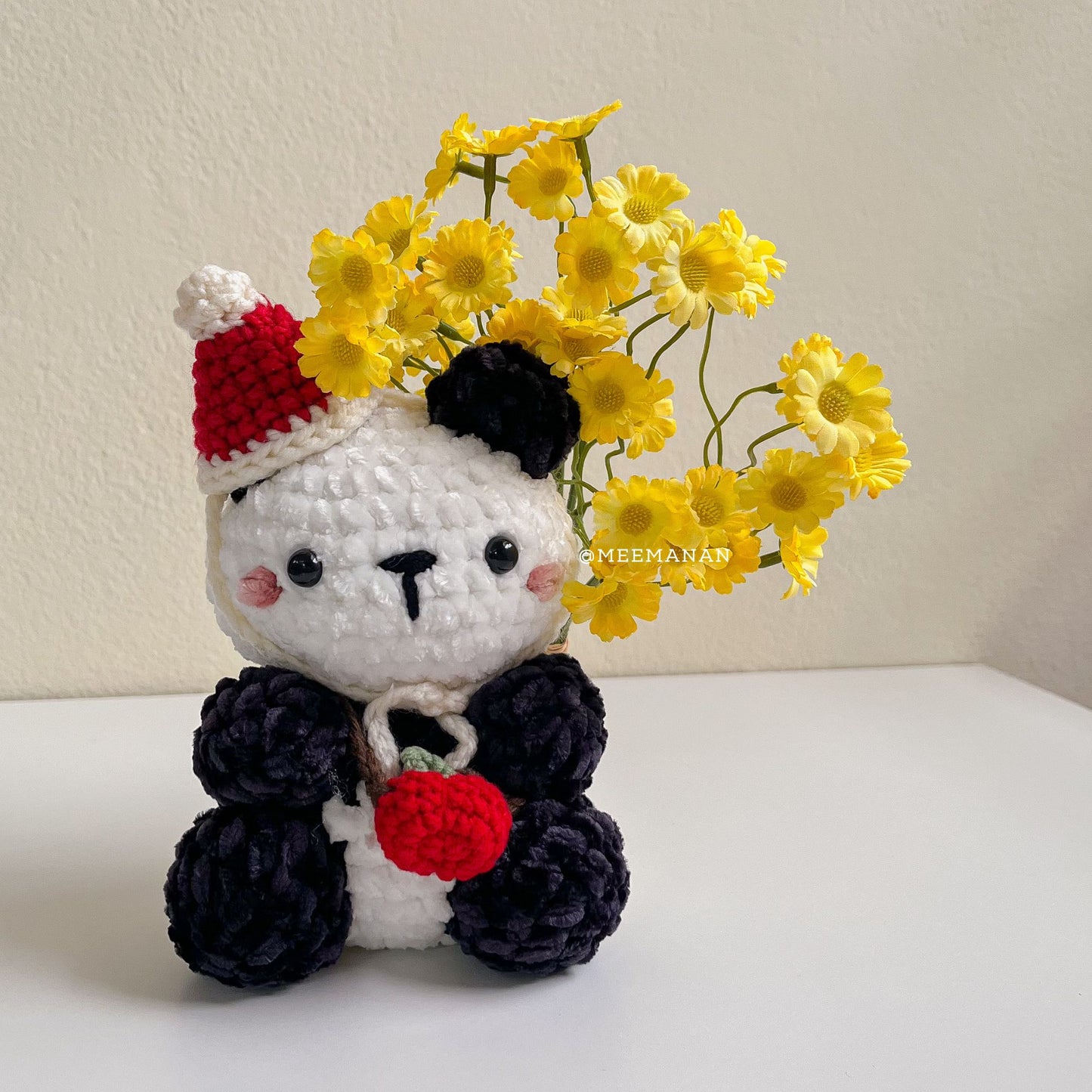 Crochet Panda Amigurumi - Handmade Plush Toy