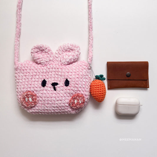 Bunny Mini Bag with Carrot Charm