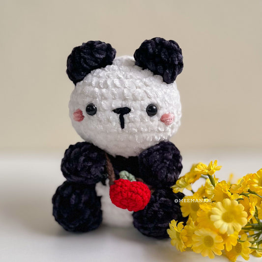 Crochet Panda Amigurumi - Handmade Plush Toy
