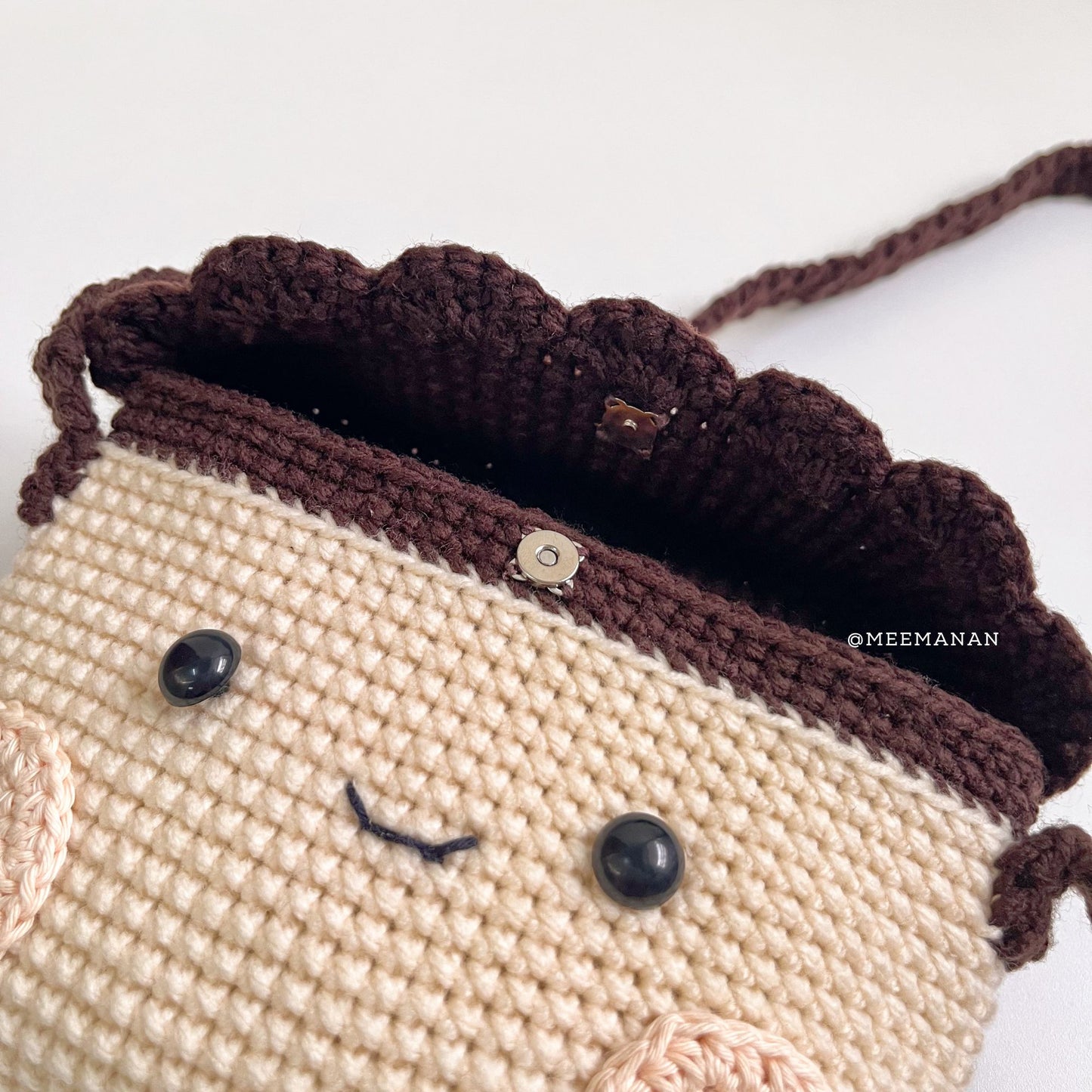 Pudding Crochet Bag - Handmade Crossbody Purse