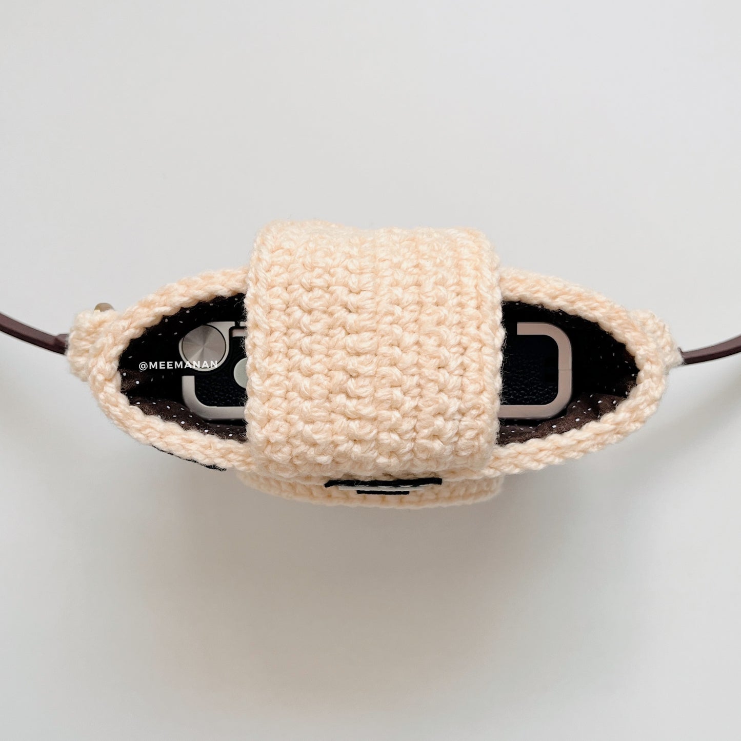 MADE TO ORDER / Crochet Fuji Instax Case - Pink Camera