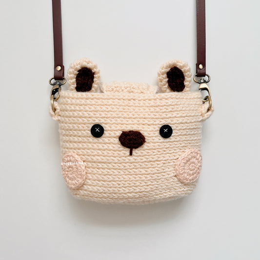 MADE TO ORDER / Crochet Fuji Instax Case - Rabbit