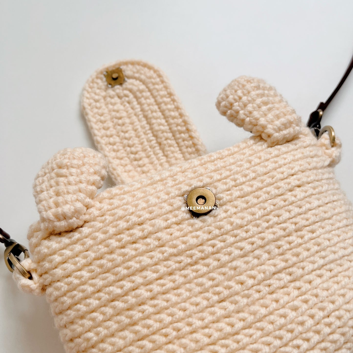 MADE TO ORDER / Crochet Fuji Instax Case - Rabbit