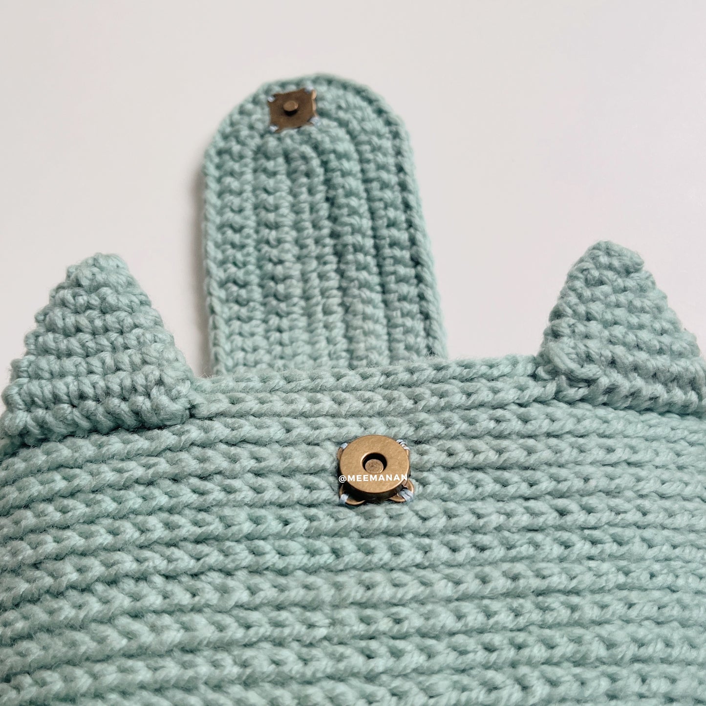 MADE TO ORDER / Crochet Fuji Instax Case - Cat