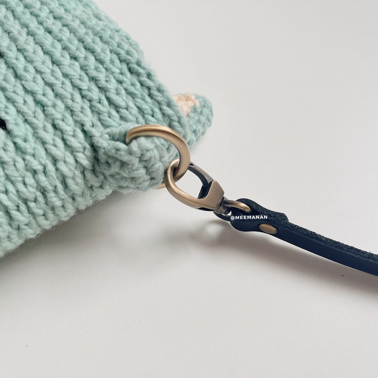 MADE TO ORDER / Crochet Fuji Instax Case - Cat