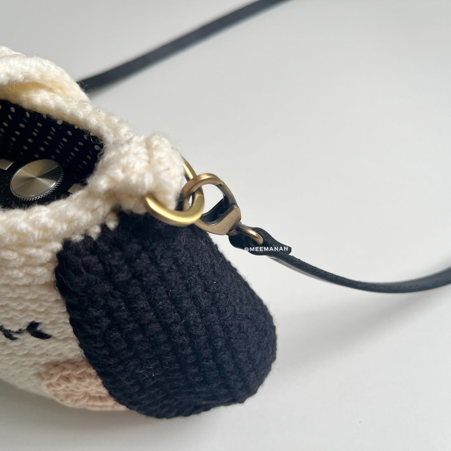 MADE TO ORDER / Crochet Fuji Instax Case - Dog