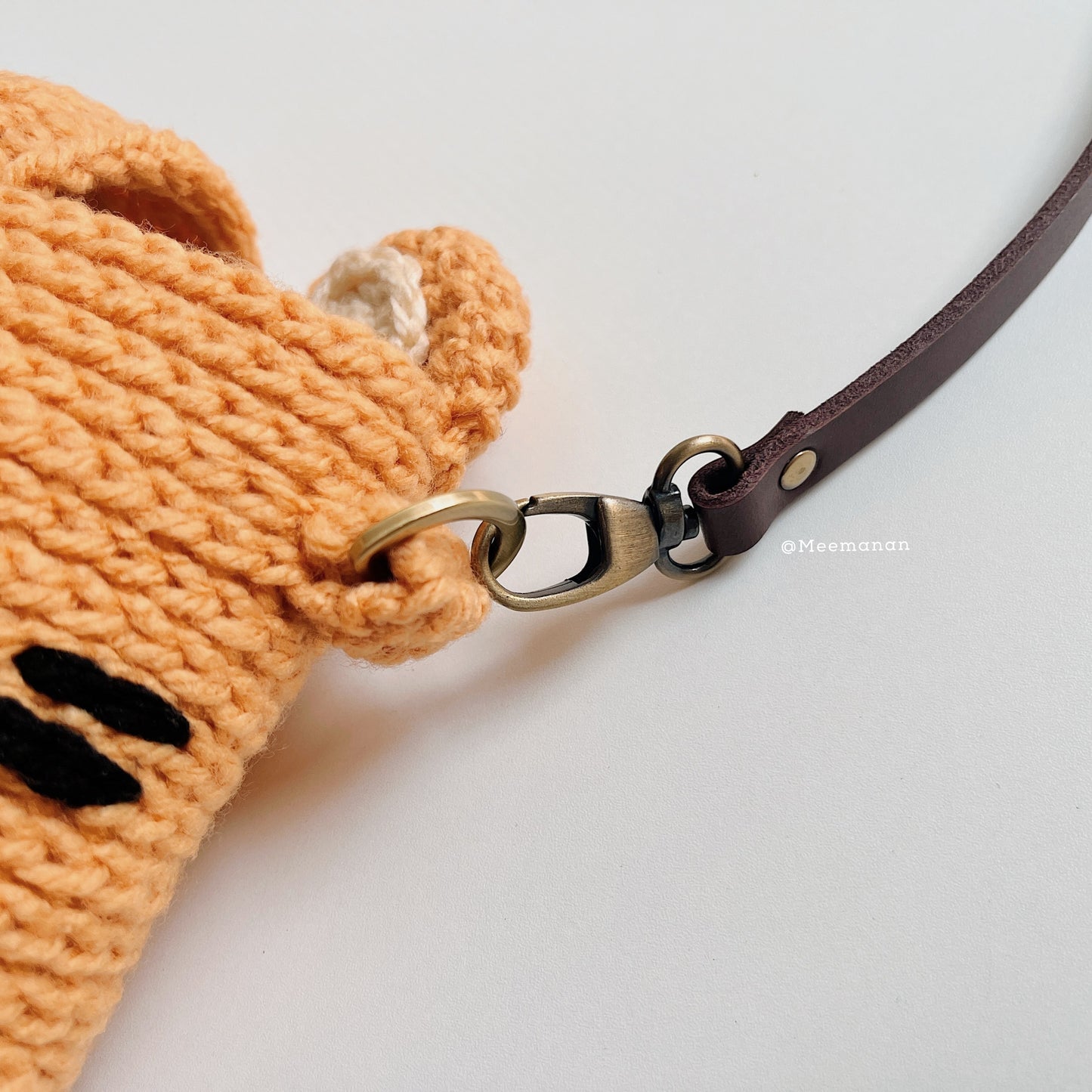 MADE TO ORDER / Crochet Fuji Instax Case - Tiger