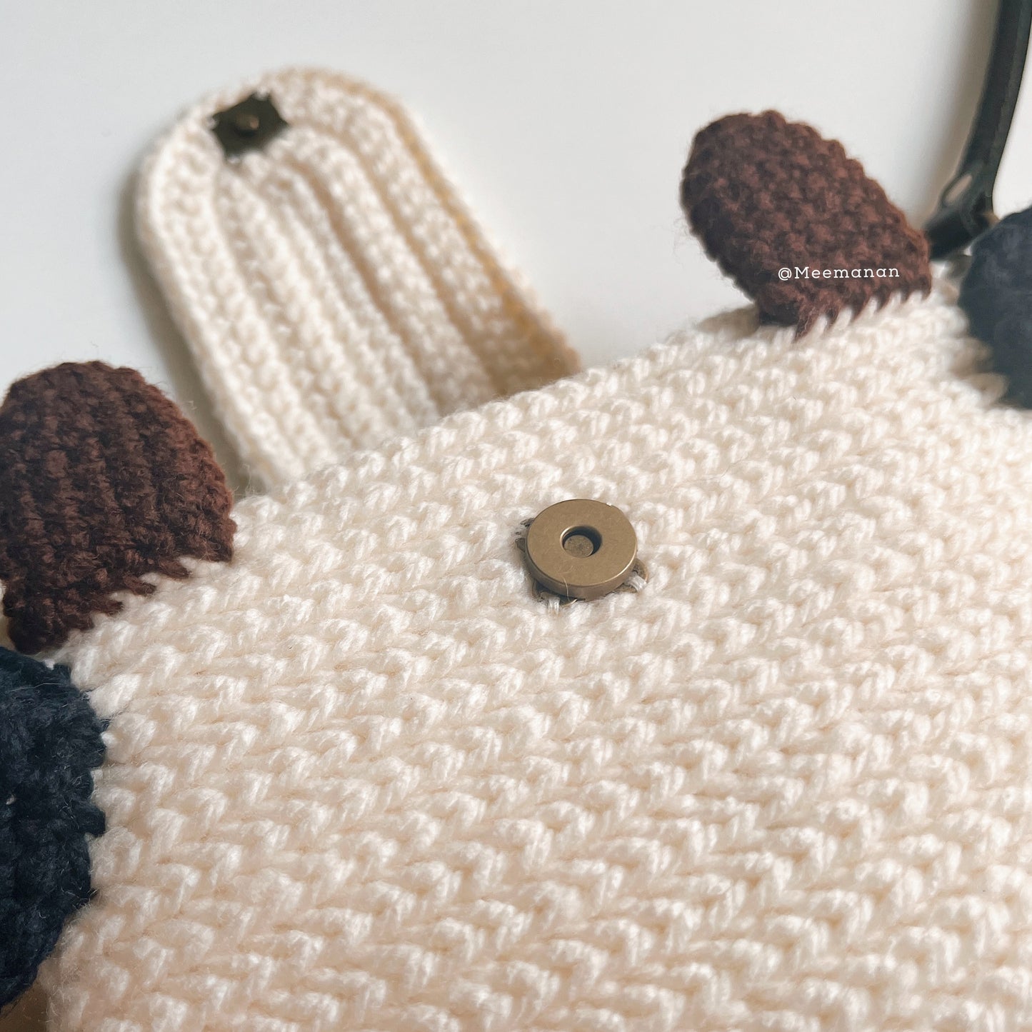 MADE TO ORDER / Crochet Fuji Instax Case - Cow