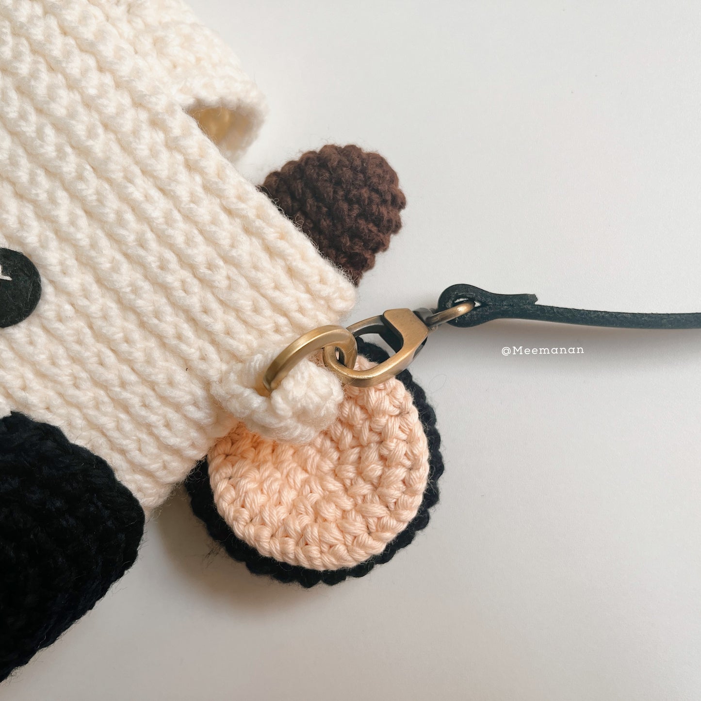 MADE TO ORDER / Crochet Fuji Instax Case - Cow