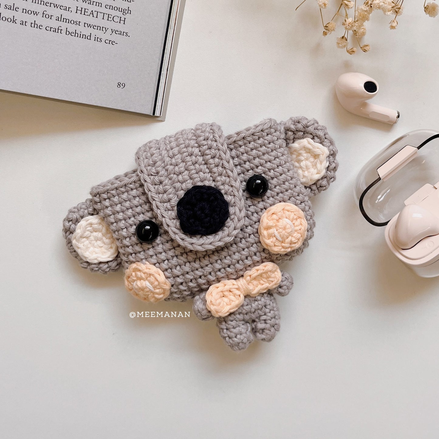 Pattern EarPods Pouch | Koala & Panda