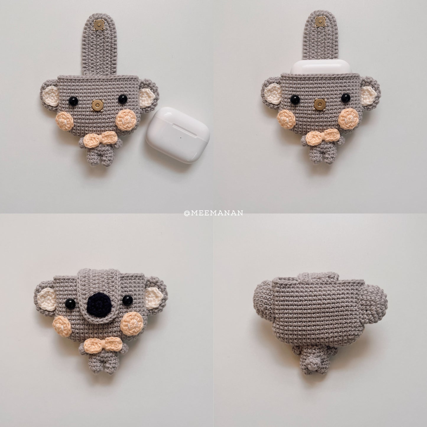 Pattern EarPods Pouch | Koala & Panda