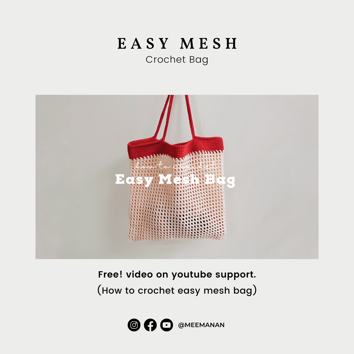 VIDEO + Pattern Easy Mesh Bag