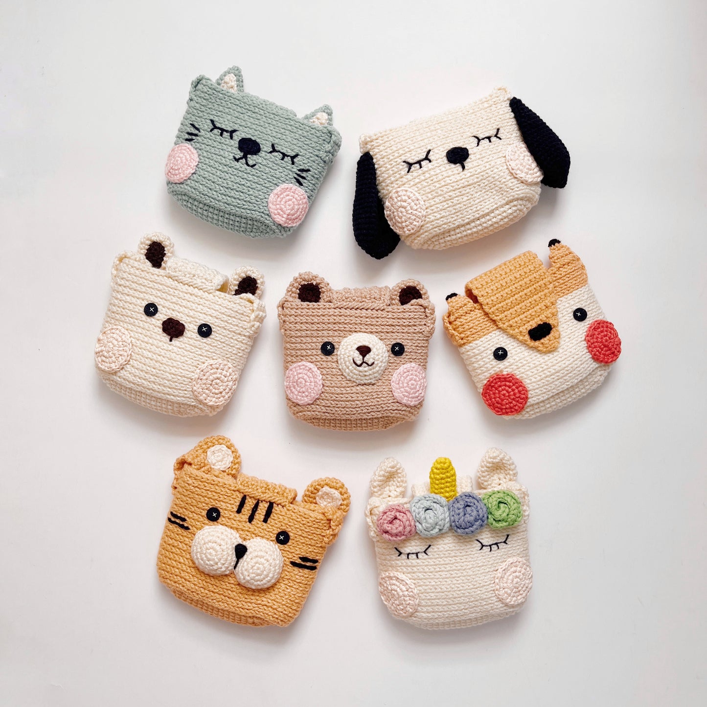 MADE TO ORDER / Crochet Fuji Instax Case - Rabbit