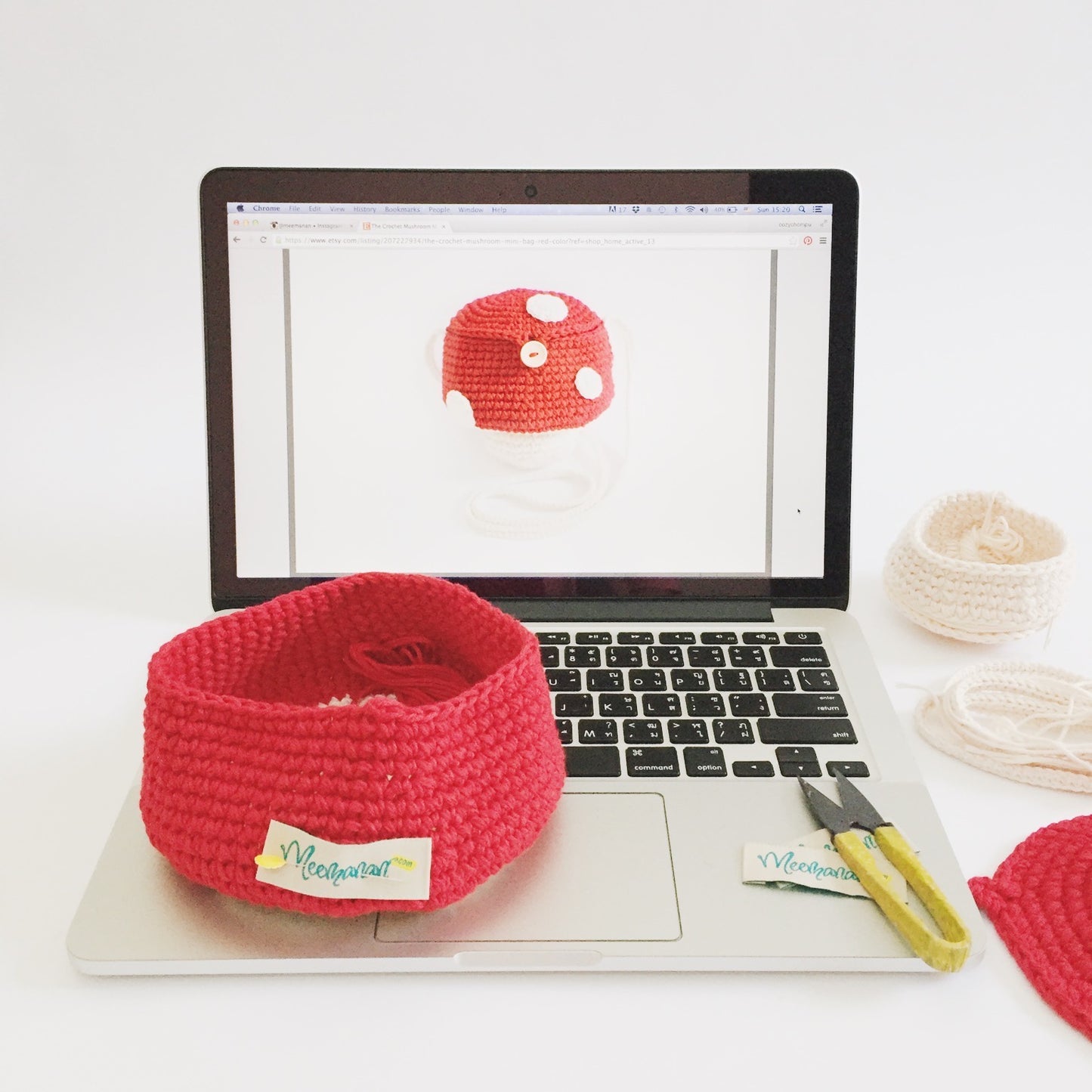 Pattern Mushroom Mini Bag