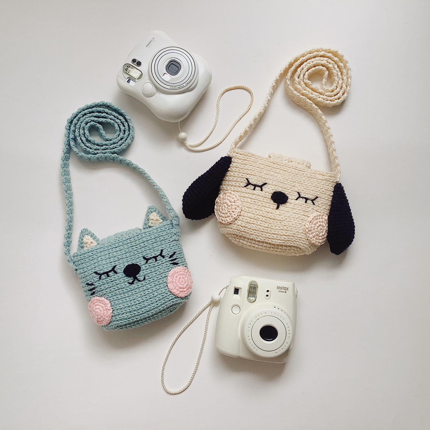 Pattern Fuji Instax Case | Cat & Dog