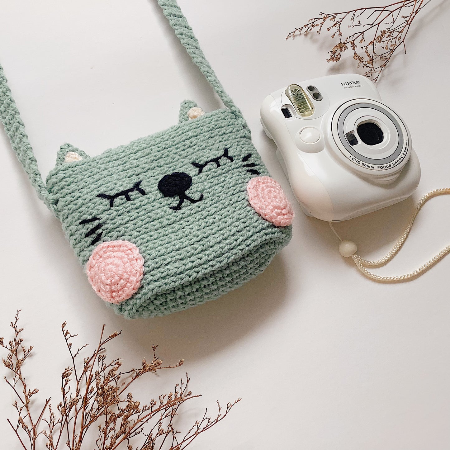 Pattern Fuji Instax Case | Cat & Dog