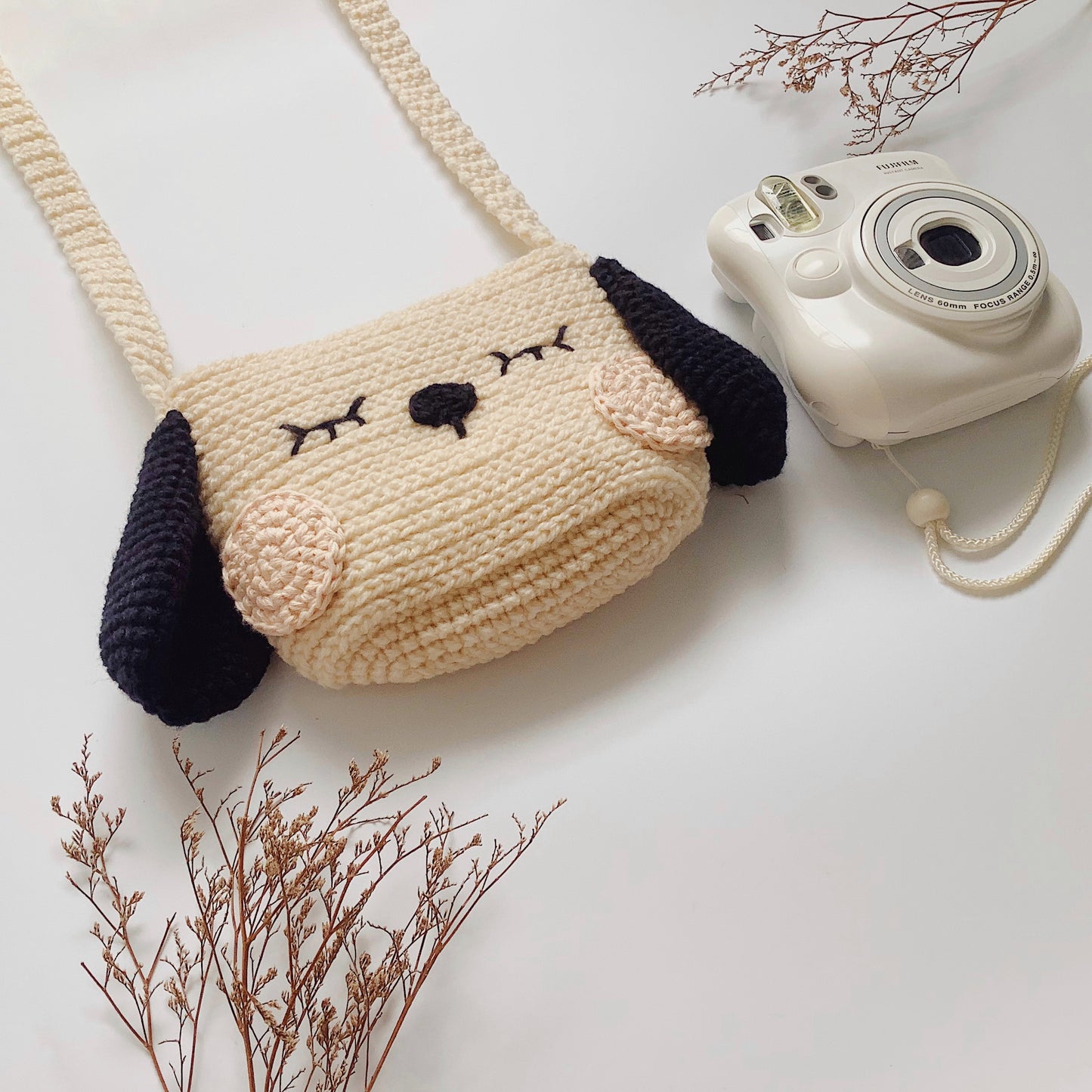 Pattern Fuji Instax Case | Cat & Dog