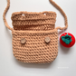 Bear Mini Bag with Tomato Charm
