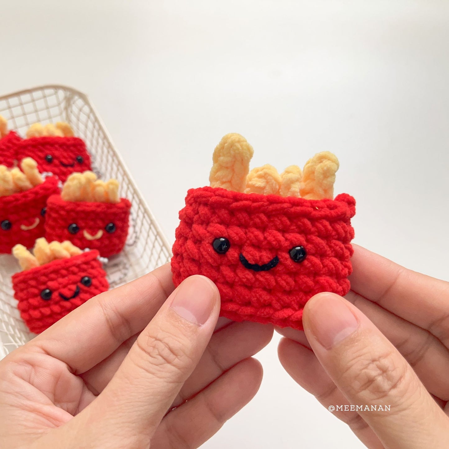 Beer Phone Pouch & Fries Keychain Crochet Pattern PDF