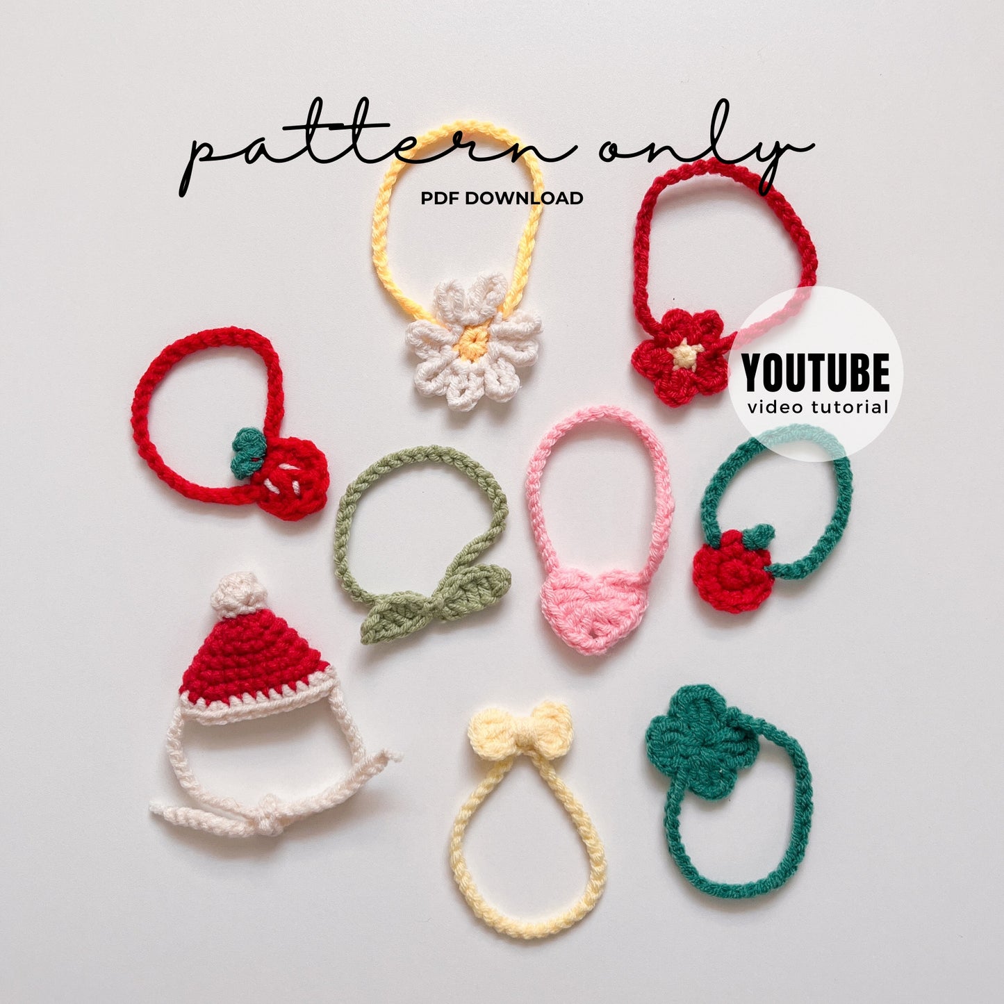 10 cm Doll Accessories Set Crochet Pattern PDF | Cute & Easy