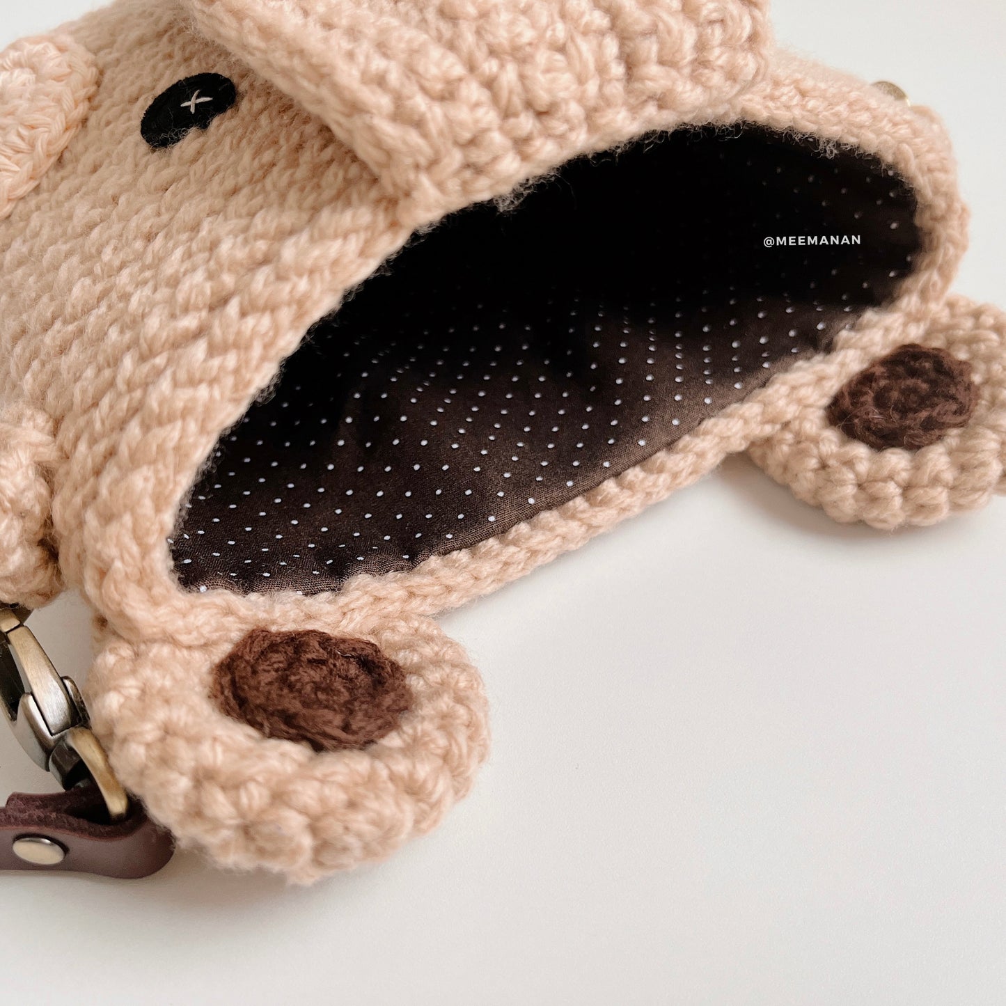 PRE-ORDER / Crochet Fuji Instax Case - Bear