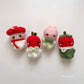 Mini Garden (Mushroom, Tulip, Apple, Tomato) Crochet Pattern PDF