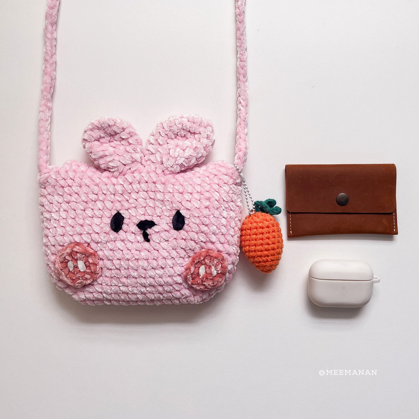 Bunny Mini Bag with Carrot Charm