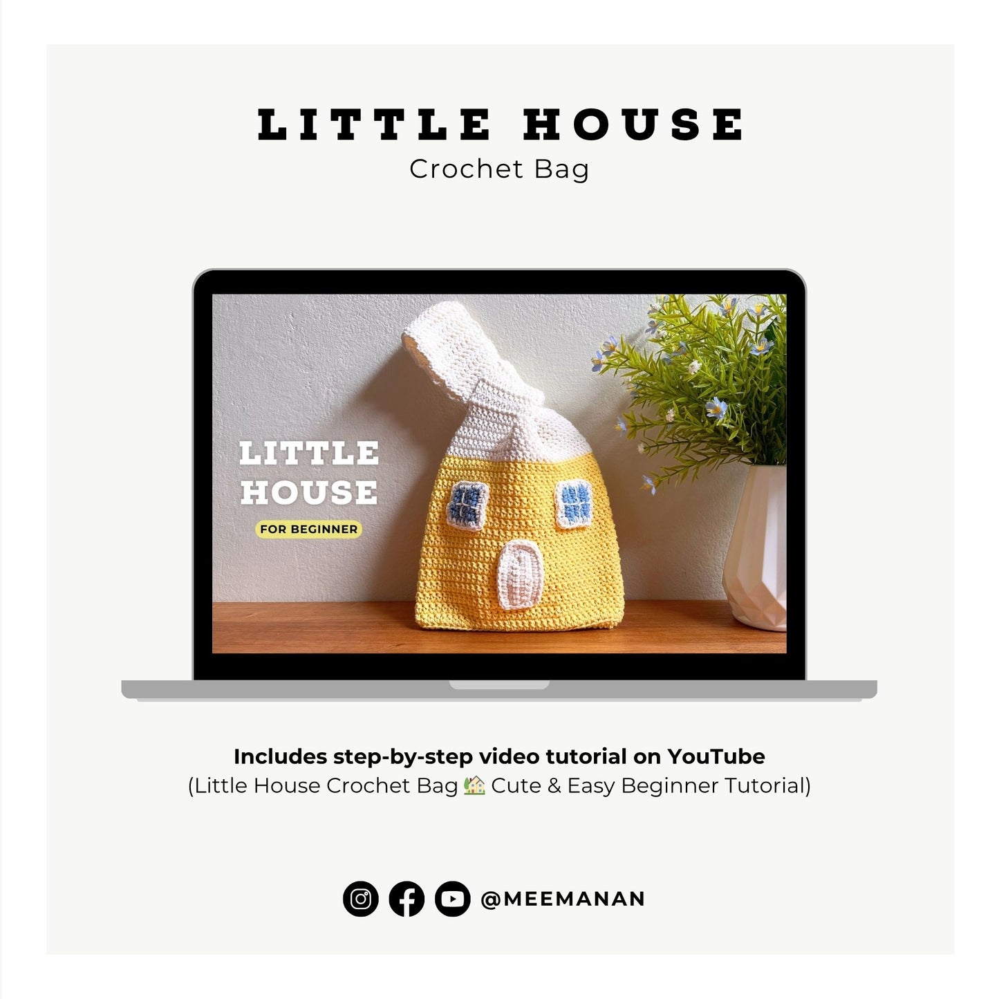 Little House Crochet Bag Pattern PDF