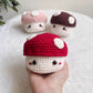 Mini Mushroom Crochet Basket
