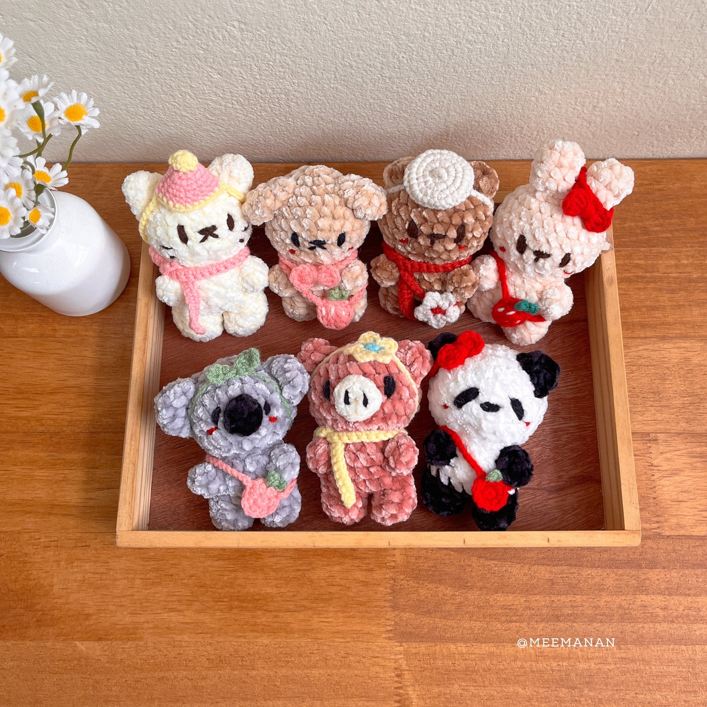 10 cm Doll Accessories Set Crochet Pattern PDF | Cute & Easy