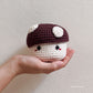 Mini Mushroom Crochet Basket