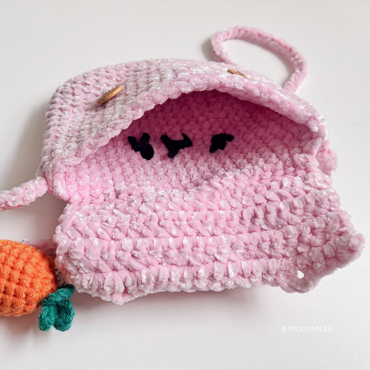 Bunny Mini Bag with Carrot Charm