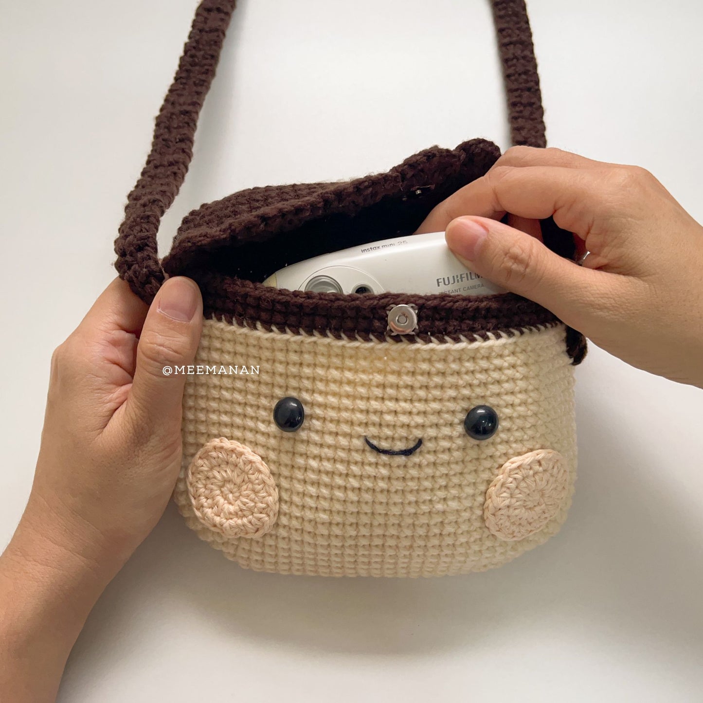 Pudding Crochet Bag - Handmade Crossbody Purse