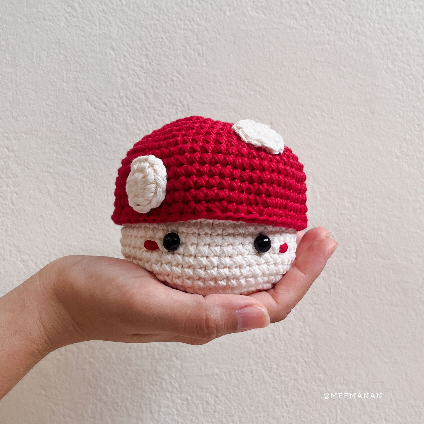 Mini Mushroom Crochet Basket