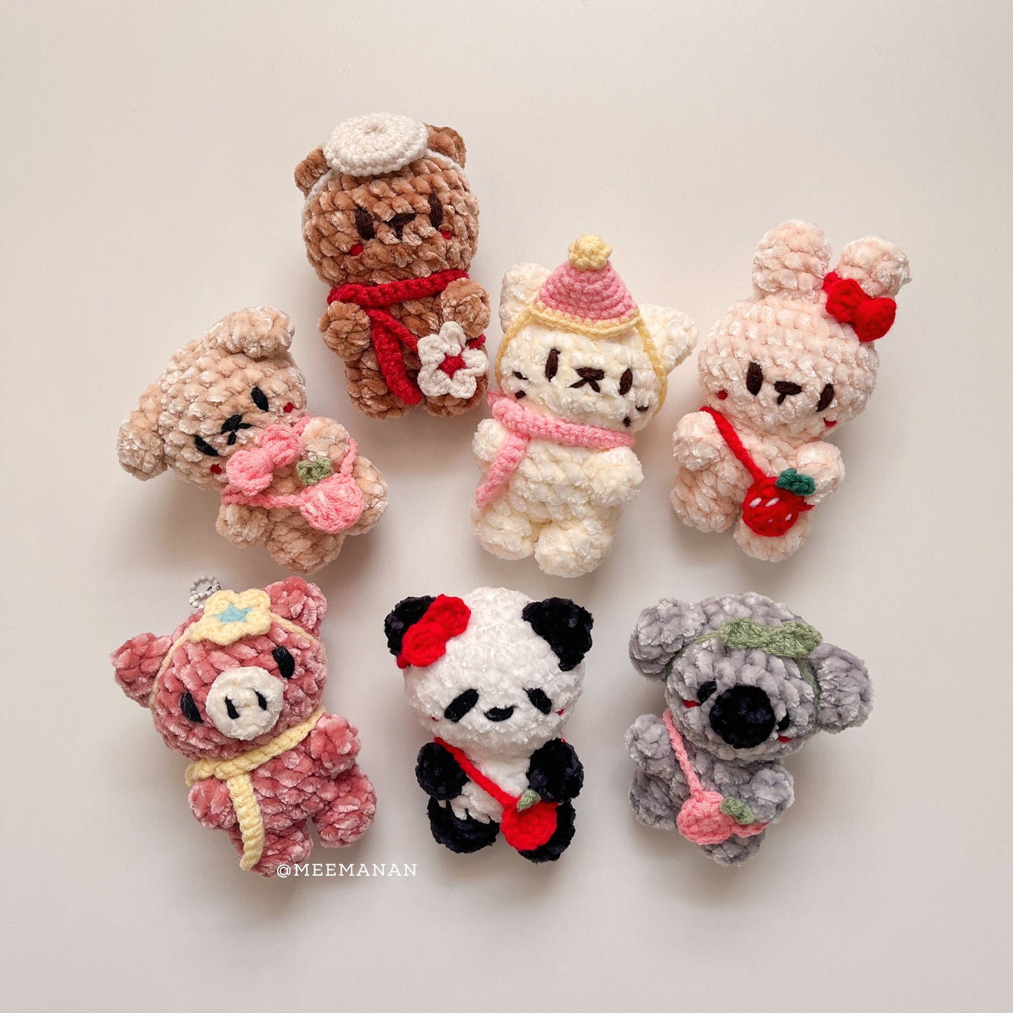 10 cm Doll Accessories Set Crochet Pattern PDF | Cute & Easy