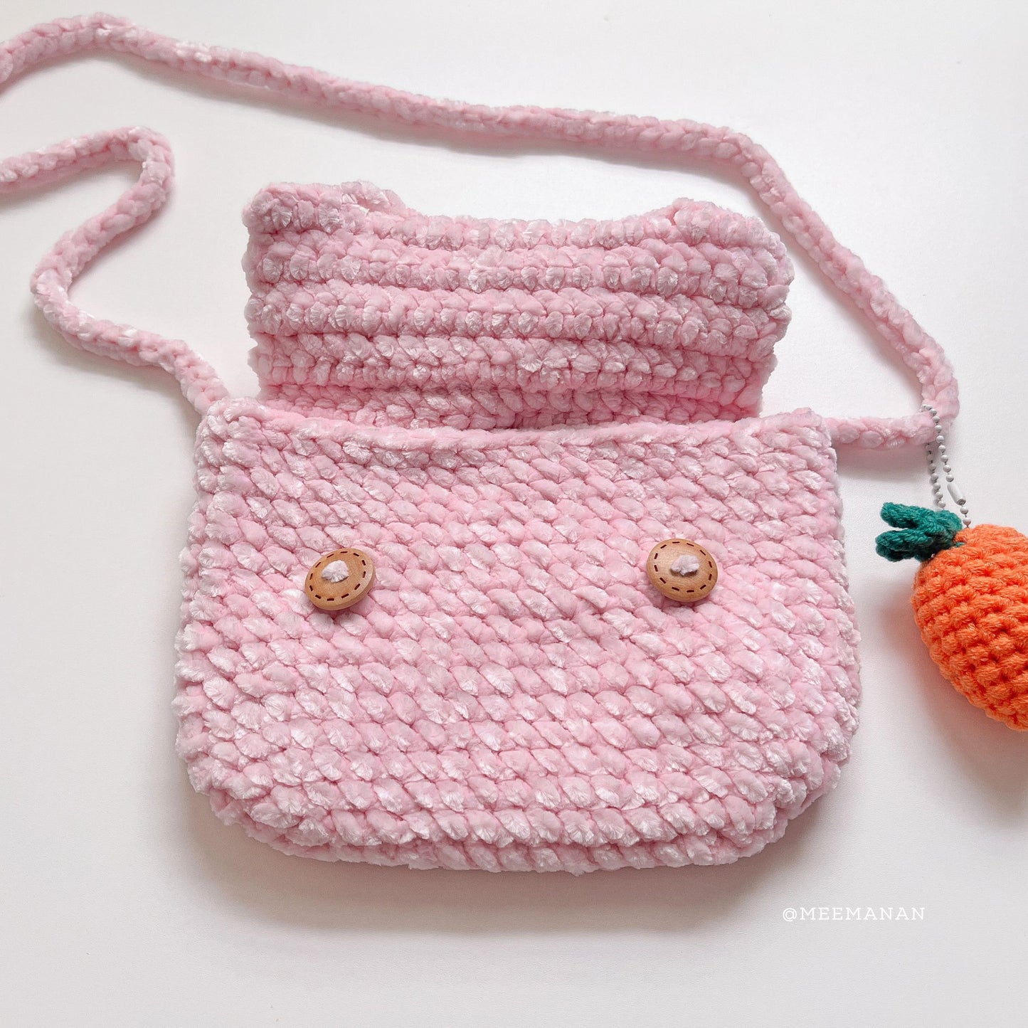 Bunny Mini Bag with Carrot Charm