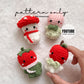 Mini Garden (Mushroom, Tulip, Apple, Tomato) Crochet Pattern PDF