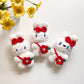 White Rabbit Flower Keychain