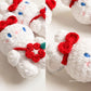White Rabbit Flower Keychain