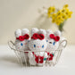 White Rabbit Flower Keychain