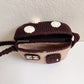Brown Mushroom Home Crochet Bag - Handmade Crossbody Purse