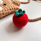 Bear Mini Bag with Tomato Charm