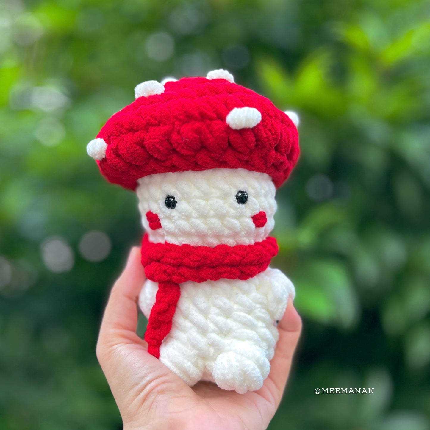 Mini Garden (Mushroom, Tulip, Apple, Tomato) Crochet Pattern PDF