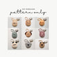 Easy Animals Mini Pouch Keychain Crochet Pattern PDF