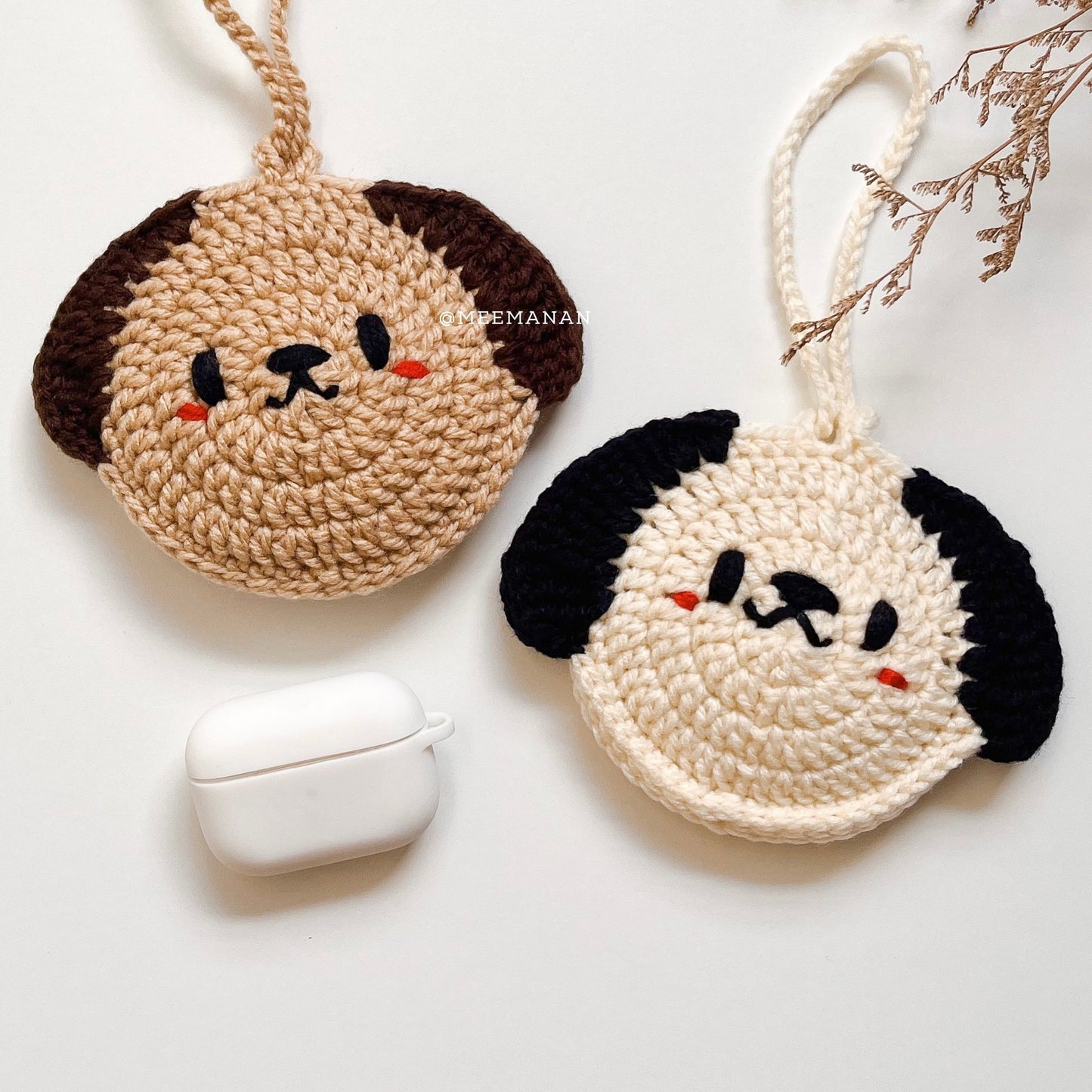 Easy Animals Mini Pouch Keychain Crochet Pattern PDF