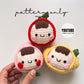Fruity Friends Keychain (Apple, Peach, Lemon) Crochet Pattern PDF