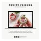 Fruity Friends Keychain (Apple, Peach, Lemon) Crochet Pattern PDF