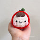Fruity Friends Keychain (Apple, Peach, Lemon) Crochet Pattern PDF