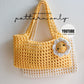 YOUTUBE + Pattern Easy Mesh Bag, Crochet Daisy Keychain